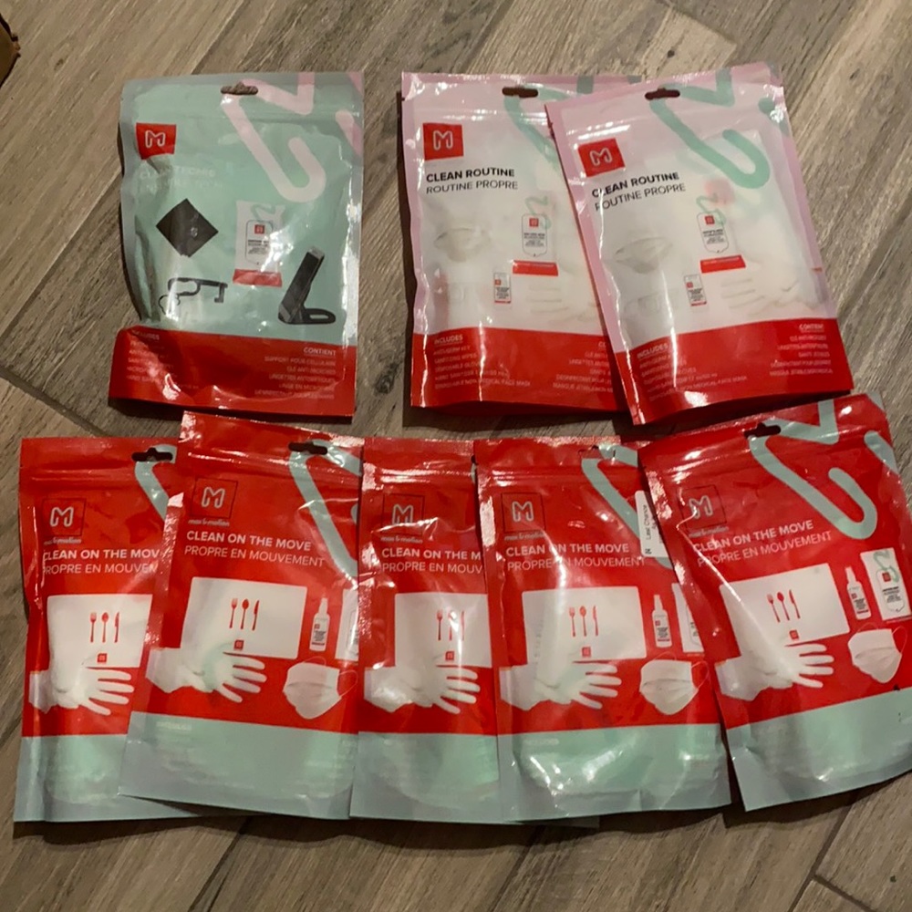 Max & Motion Clean, Sanitary Routine Kit lot of 8